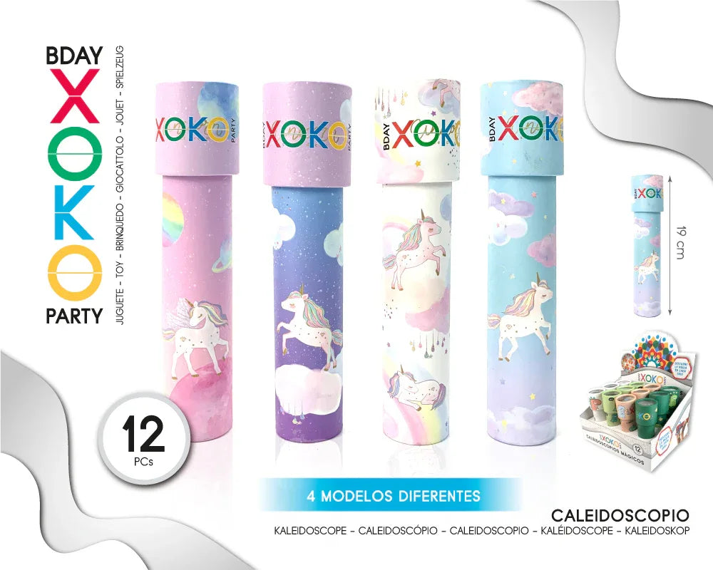 CALEIDOSCOPIO MAGICO UNICORNIO - yupiparty