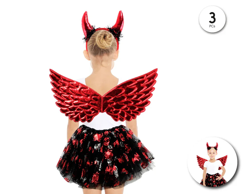 SET TUTU DIABLESA 3PC - yupiparty