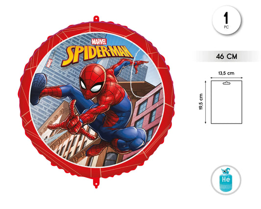 GLOBOS DE FOIL SPIDERMAN CRIME FIGHTER 4 - yupiparty