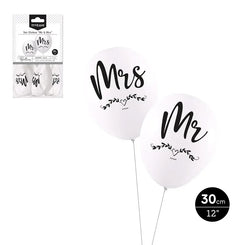 SET GLOBOS DECORADO 'MR & MRS' DISEÑOS SURTIDOS EN - yupiparty