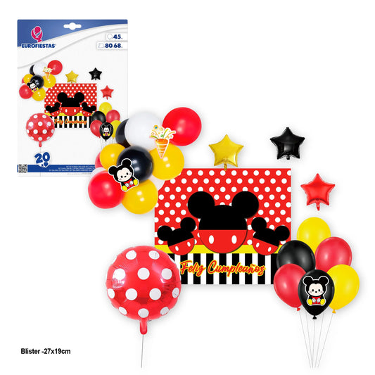 SET 20 GLOBOS F.CUMP.RATONCITO C.80x68cm - yupiparty