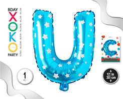 GLOBO FOIL AZUL ESTRELLAS 30 CMS U - yupiparty