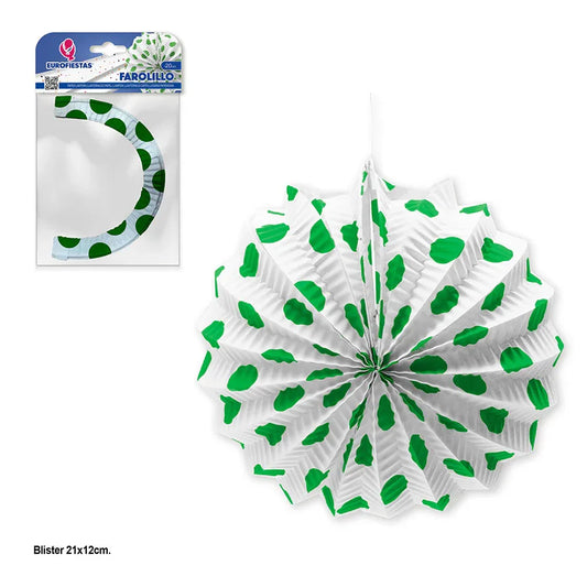 FAROLILLO BLANCO LUNARES VERDES - yupiparty