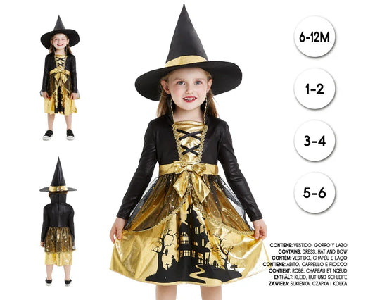 BABY GIRL BRUJITA DORADA 1-2 - yupiparty