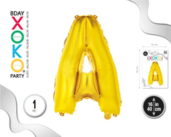 GLOBO FOIL 16/40CM ORO A - yupiparty