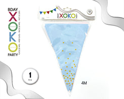 BANDERIN AZUL LUNAR ORO - yupiparty