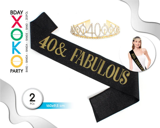 SET CORONA BANDA 40 Y FABULOSA - yupiparty