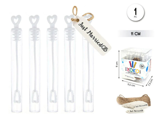 PACK POMPAS DE JABON PARA BODA 24PC - yupiparty