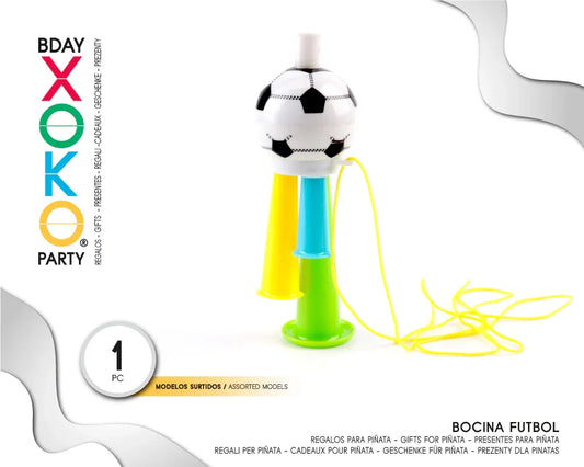 PACK PINATA FUTBOL BOCINA 1PC - yupiparty