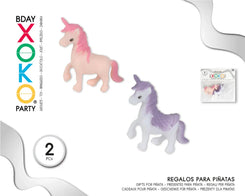 PACK PINATA UNICORN 2PC - yupiparty