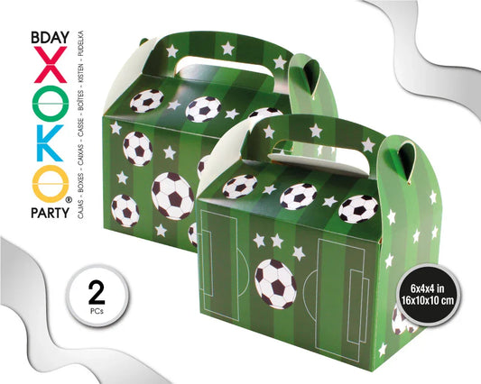 CAJA ASA PAPEL 2PC FUTBOL - yupiparty