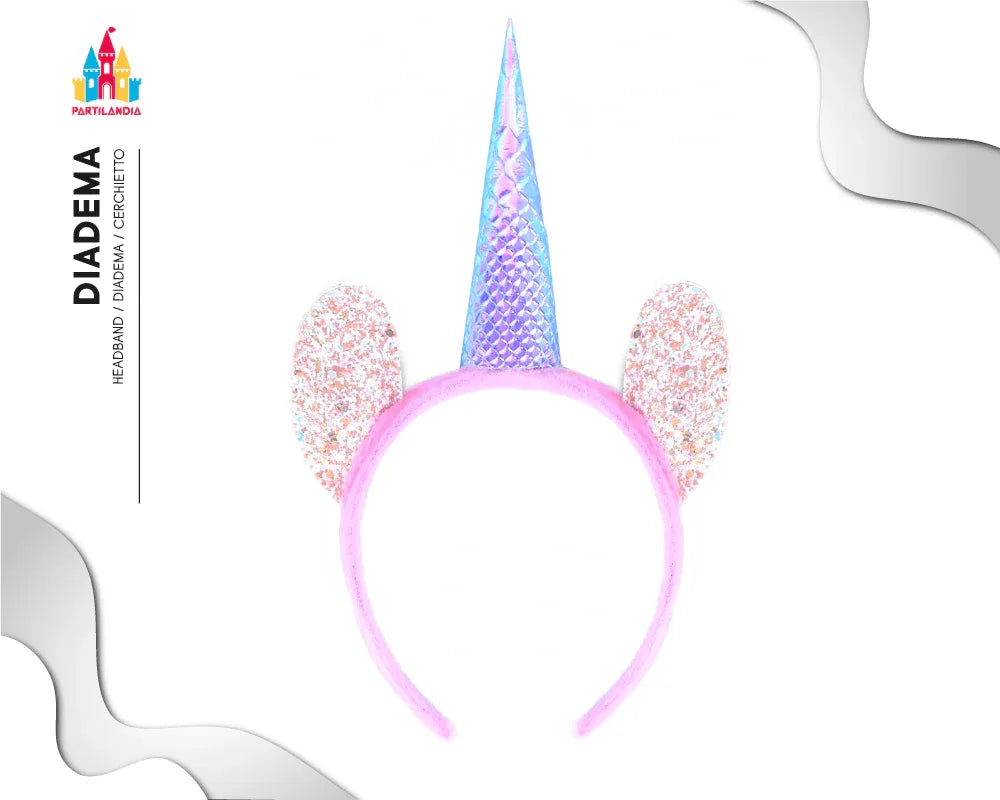 DIADEMA UNICORNIO HOLO - yupiparty