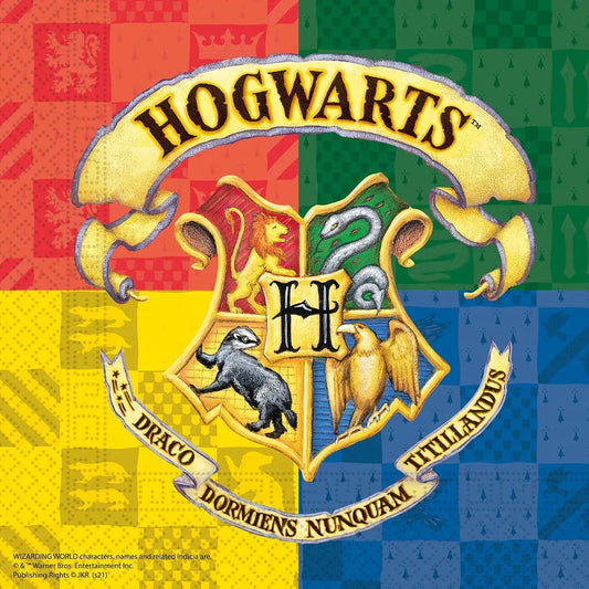20 SERVILLETAS HOGWARTS 33CM - yupiparty
