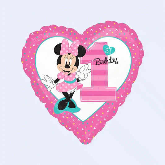 GLOBO FOIL MINNIE CORAZON 43 CM - yupiparty