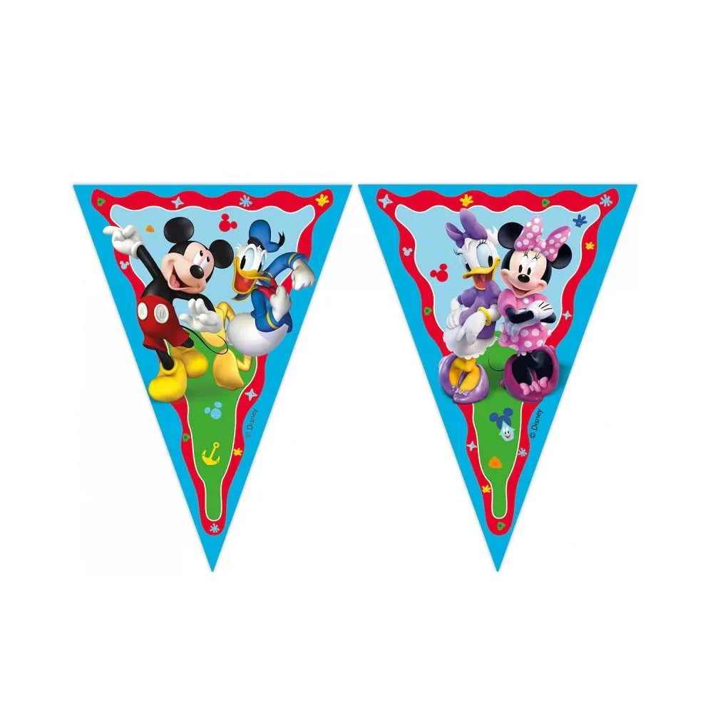 Banderines Mickey Mouse Rock The House 2.3m - Licencia Disney - yupiparty